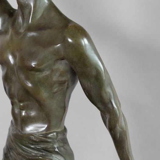 Bronze Olympian Figure