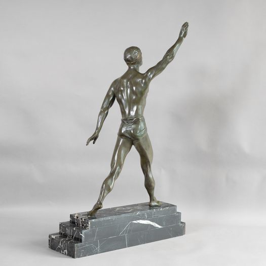 Bronze Olympian Figure