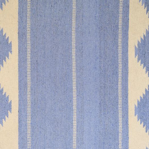 Mid-Century Swedish Kilim in Dark Blue Tones