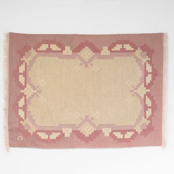 Mid-Century Swedish Kilim Signed C