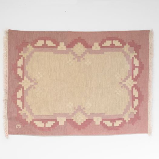 Mid-Century Swedish Kilim Signed C