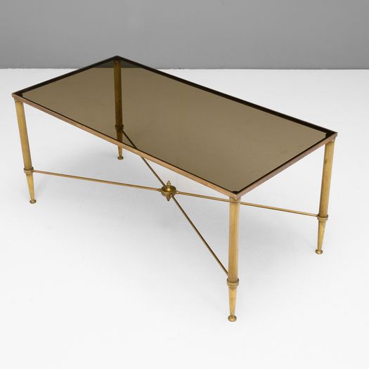 Mid-Century Brass Coffee Table