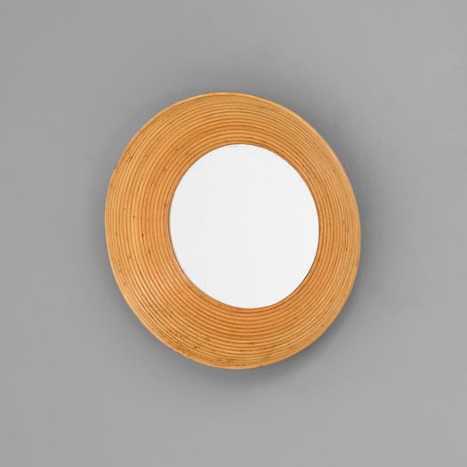 Mid-Century Cane Mirror