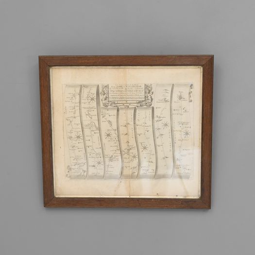 Map of the York to Weft-Chester Road