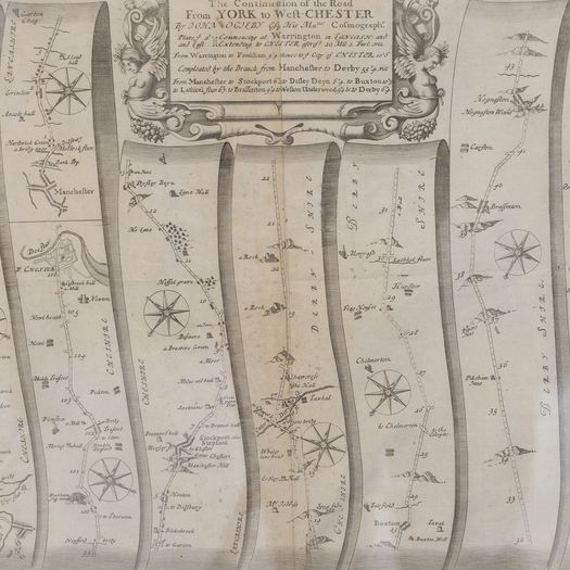 Map of the York to Weft-Chester Road