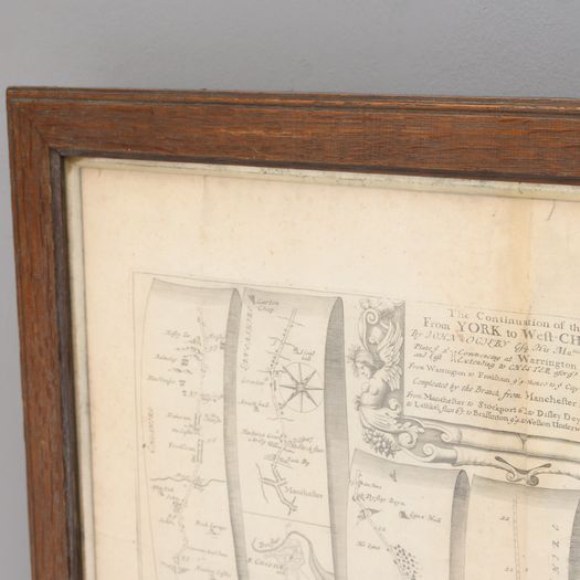 Map of the York to Weft-Chester Road