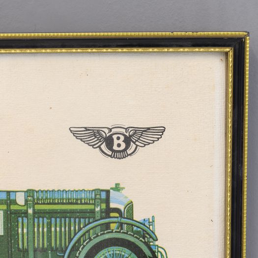 Hand Coloured Bentley Print