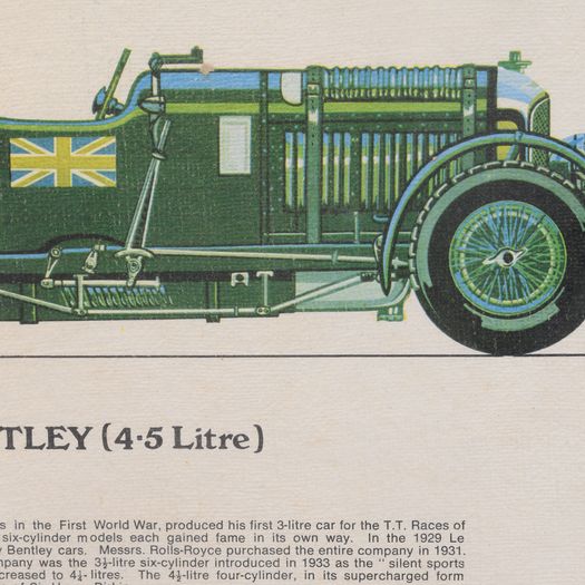 Hand Coloured Bentley Print