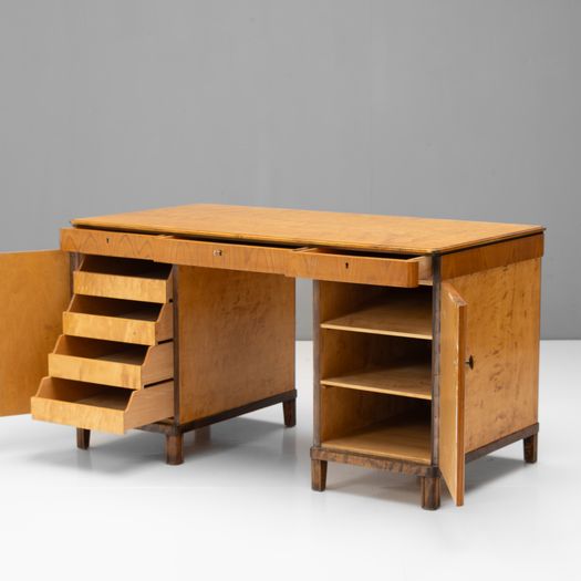 Art Deco Pedestal Desk