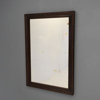 Large Walnut Framed Mirror