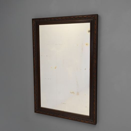 Large Walnut Framed Mirror