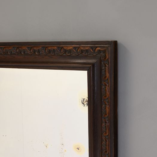 Large Walnut Framed Mirror