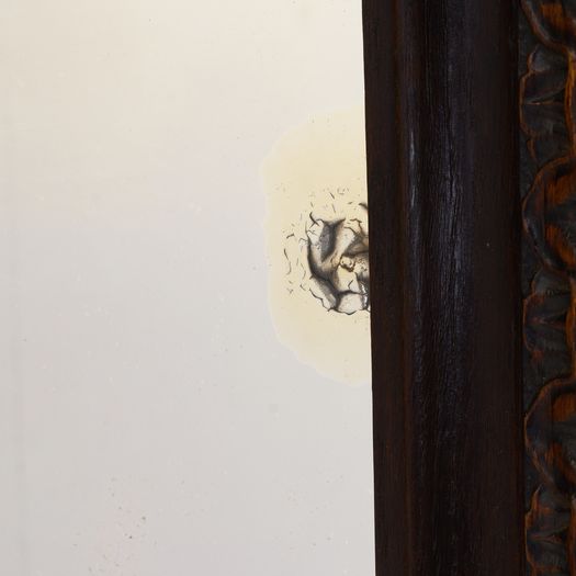 Large Walnut Framed Mirror