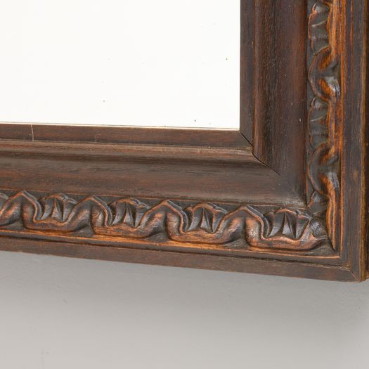 Large Walnut Framed Mirror