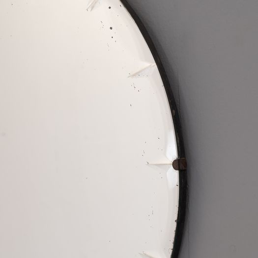 Pair of Frameless Circular Mirrors