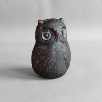 Swedish Mid-Century Glass Owl