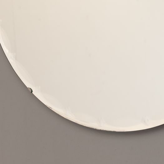 Pair of Frameless Circular Mirrors