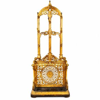 Mid 19th Cast Iron Hall Stand