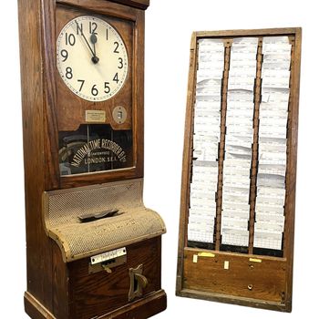 National Time Recorder Clock