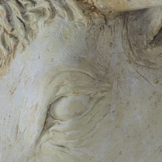 Early 20th Century English Plaster Bulls Head