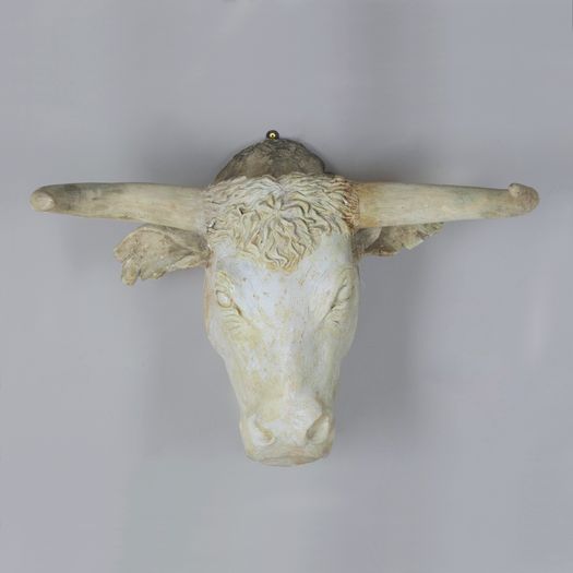 Early 20th Century English Plaster Bulls Head