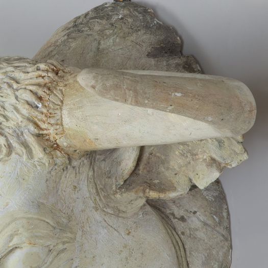 Early 20th Century English Plaster Bulls Head