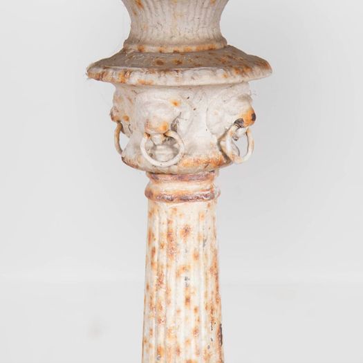 French 19th Century Cast Iron & Marble Table