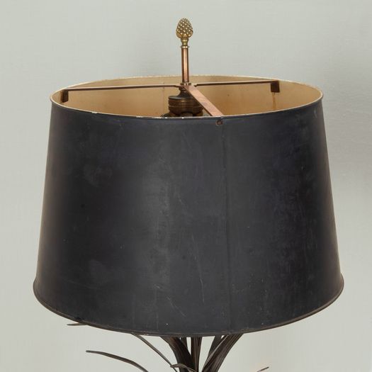 Pair of 20th Century French Maison Charles Style Frond Palm Lamps