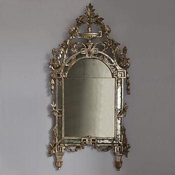 North Italian C18th Silvered Mirror