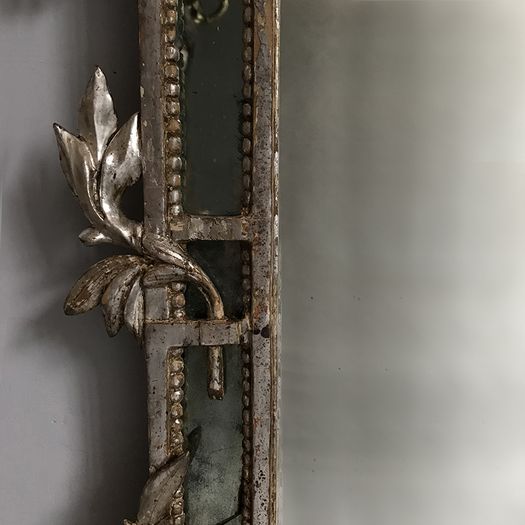 North Italian C18th Silvered Mirror
