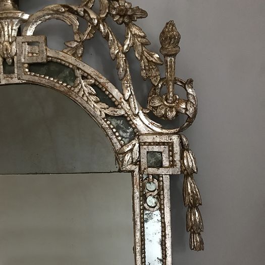 North Italian C18th Silvered Mirror