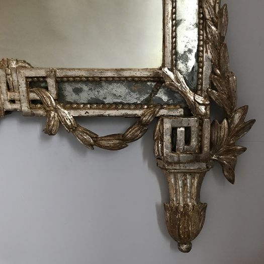 North Italian C18th Silvered Mirror