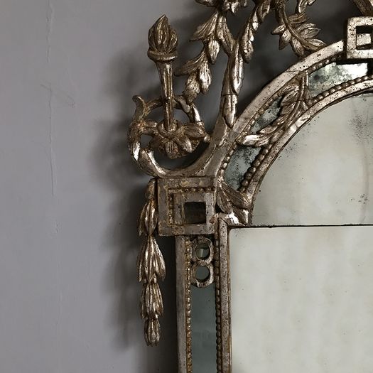 North Italian C18th Silvered Mirror