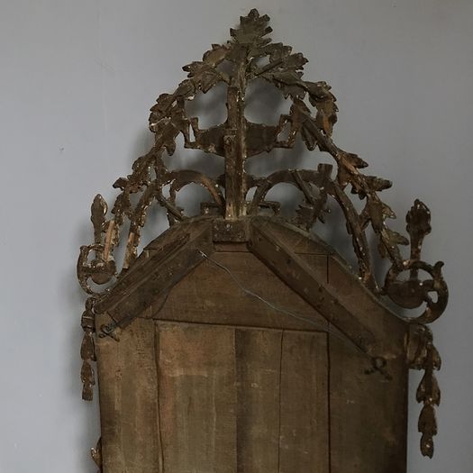 North Italian C18th Silvered Mirror