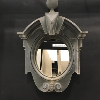 Pair of French 19th Century Zinc Mirrors