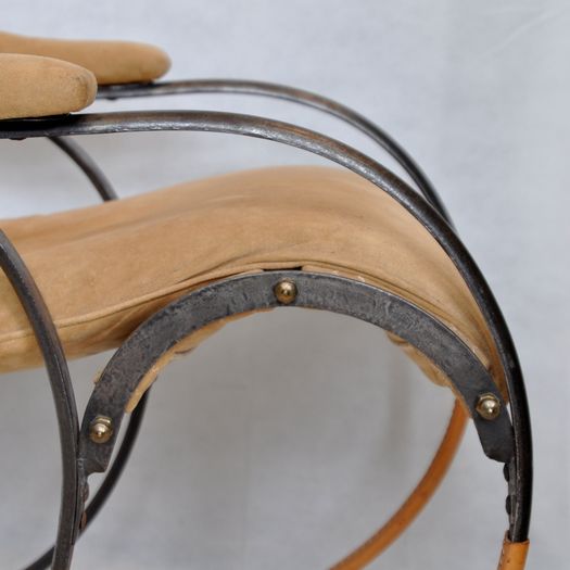 A English metal rocking chair