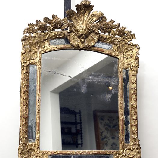 A French Regence parclose mirror