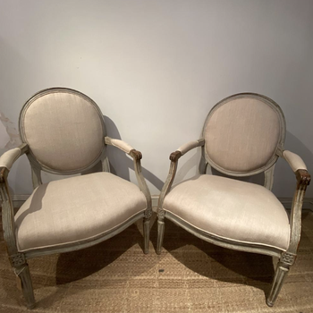 A Pair of French 18th Century Armchairs
