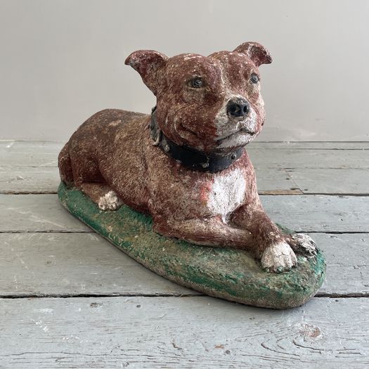 A Composite Stone Staffordshire Terrier