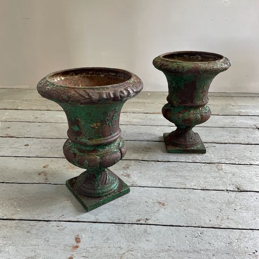 A Pair of French 19th C Garden Urns