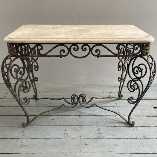 A French Wrought Iron Centre Table