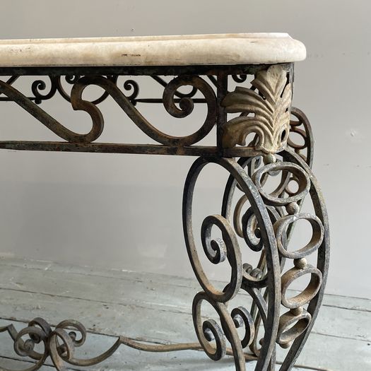 A French Wrought Iron Centre Table