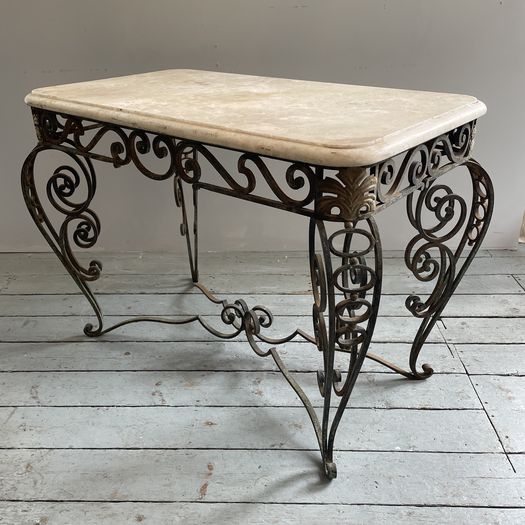 A French Wrought Iron Centre Table