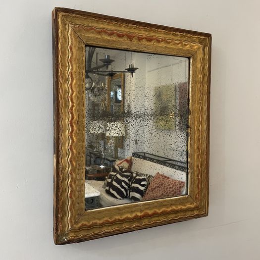 Gilt Ripple Mirror