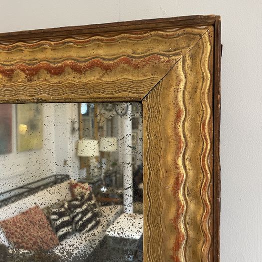 Gilt Ripple Mirror