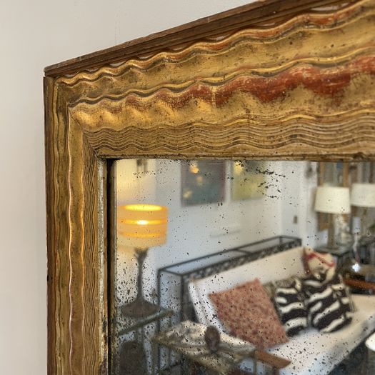Gilt Ripple Mirror