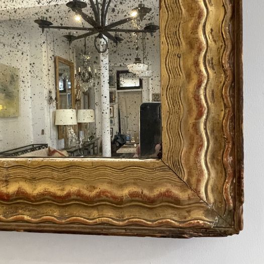 Gilt Ripple Mirror