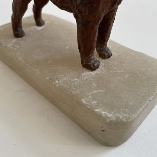A Spelter Irish Terrier Figurine