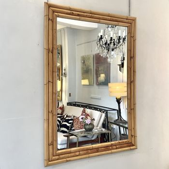 A French Bamboo Mirror
