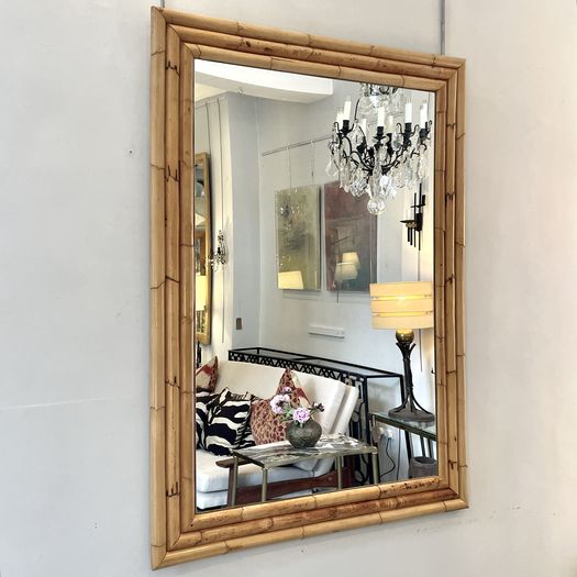 A French Bamboo Mirror